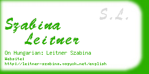 szabina leitner business card